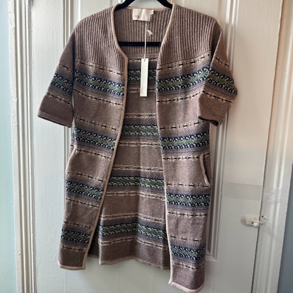 NWOT Boho Open Cardigan Sweater w/Pockets